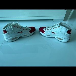 Reebok Question Mid Red Toe Size 13